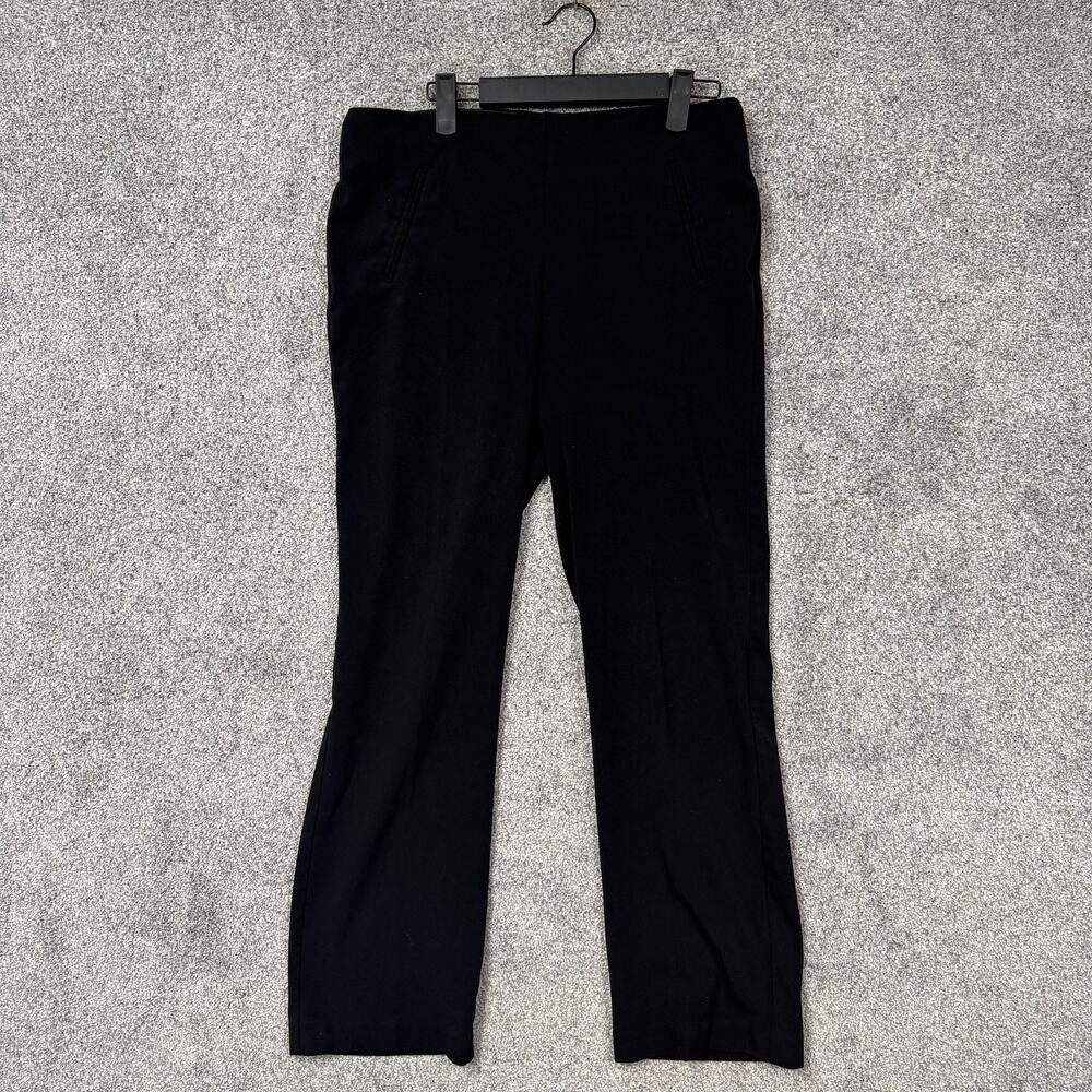 Style & Co Dress Pants Womens 6S 32x28.5 Black Ponte Minimalist Dark Academia